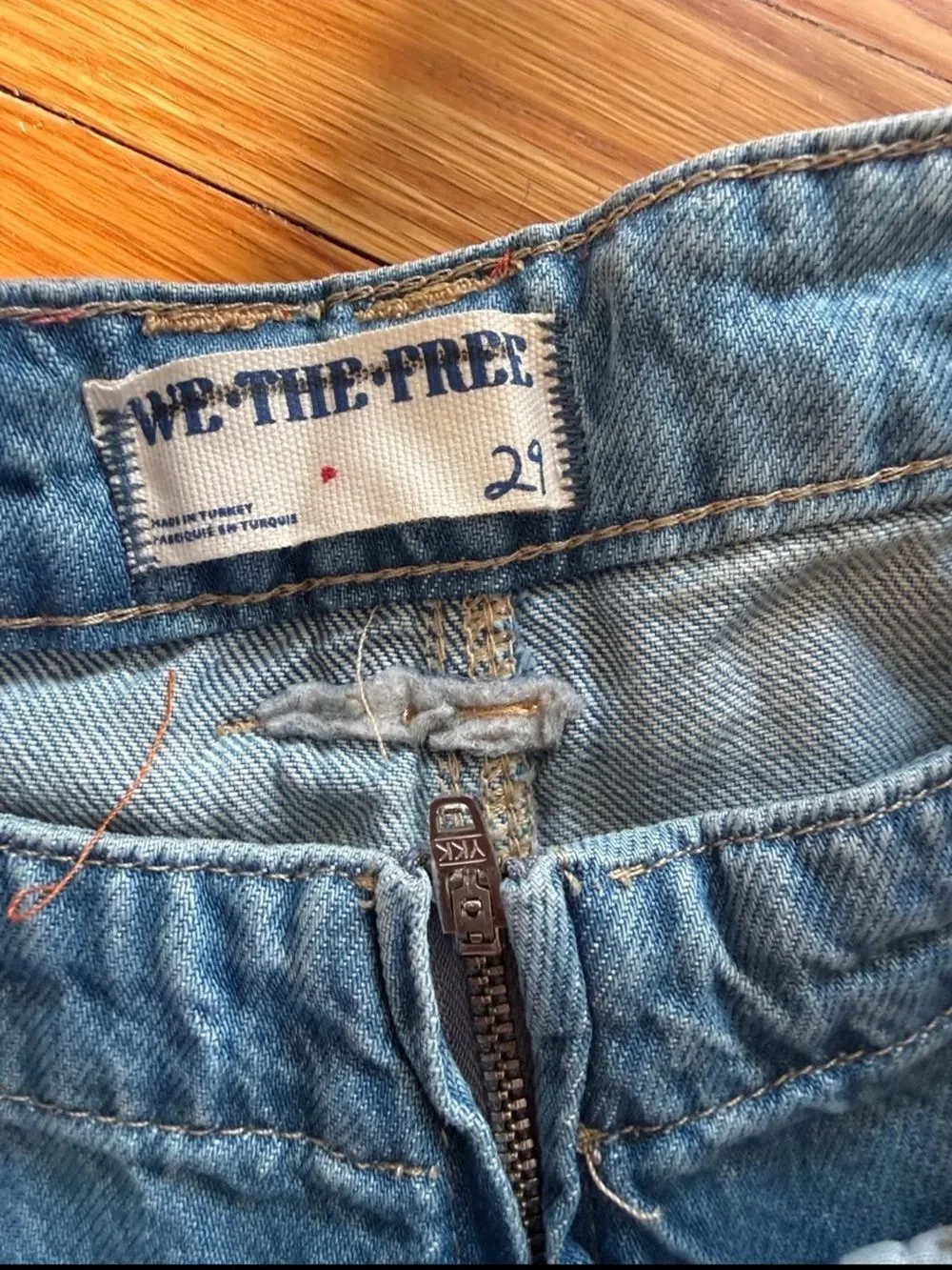 New Free People x We The Free First Love Midnight Sun Denim Skort Size 29
